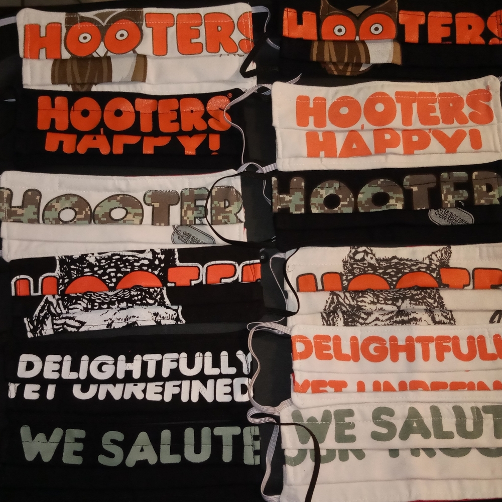 Hooters cloth masks!!!